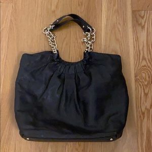 Kate Spade black leather shoulder bag